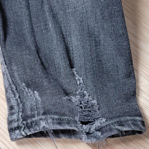 Moussy Vintage Jeans Womens 29 Gray Skinny Distressed Frayed Hem Made in Japan - Picture 13 of 16